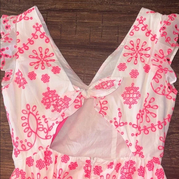 Lilly Pulitzer Lillyanne Midi Dress Karmic Coral Size 2 NWT - Picture 4 of 11